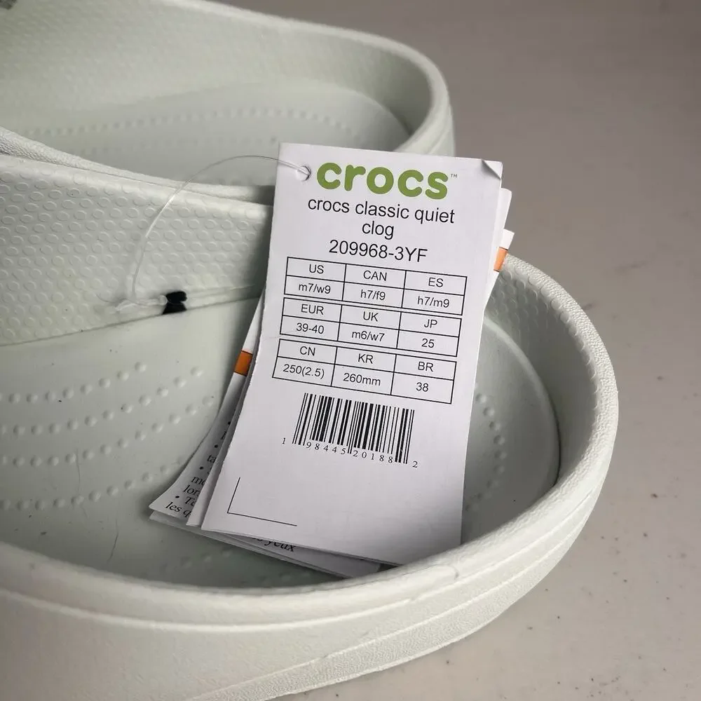 Crocs Classic Quiet Clog Slip On Shoes Mint Tint Unisex Women 9 / Men 7 NEW
